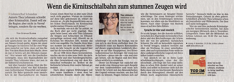Sächsische Zeitung am 03.11.2015