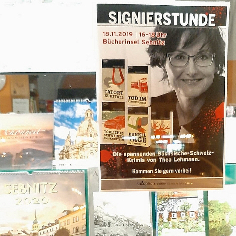 Plakat Signierstunde am 18.11.2019 in Sebnitz