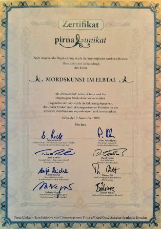 Pirna Unikat Urkunde